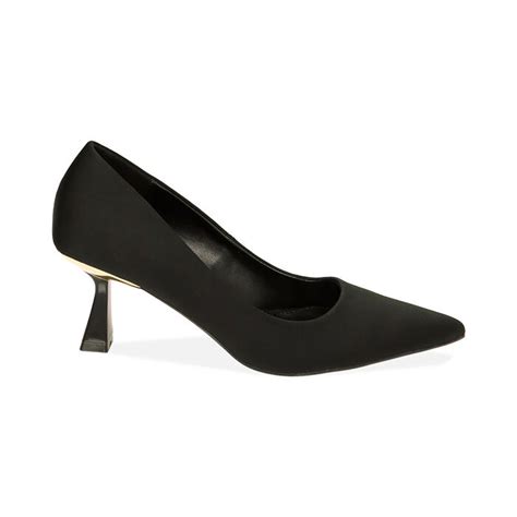 decollete nere tacco 7 cm